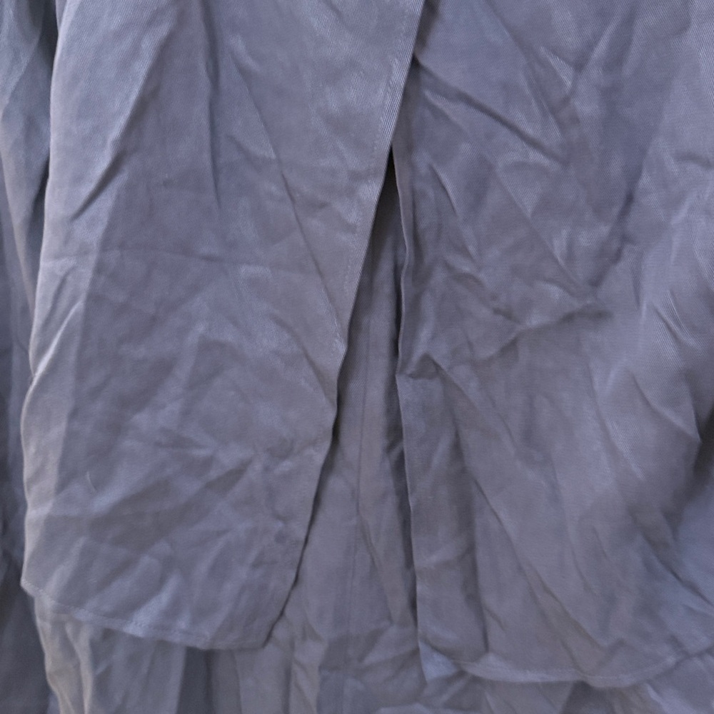 Topshop Navy Blue Trench Coat - Picture 10 of 11